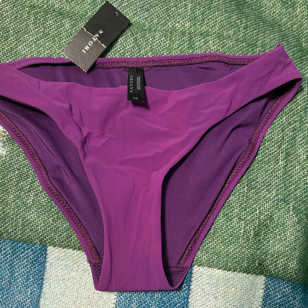 NWT Natori XS Purple Bikini Bottoms